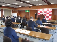 令和６年度赤い羽根共同募金広域助成交付書伝達式を開催しました。